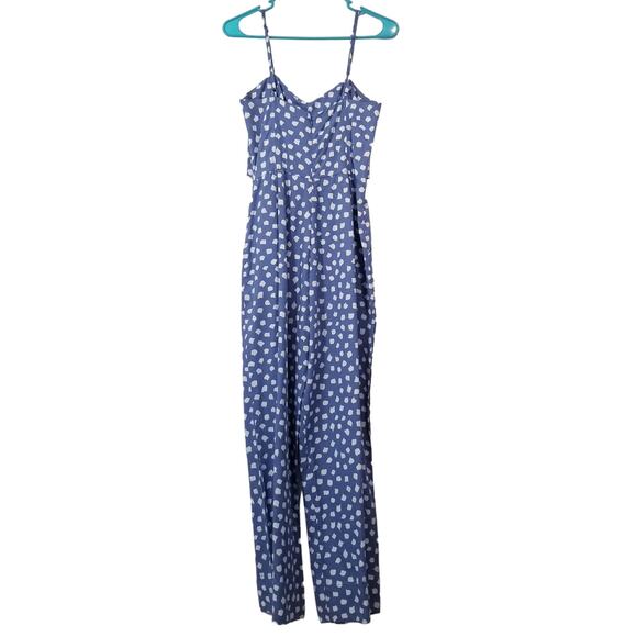 Anthropologie Whit Two Blue & White Jumpsuit - Picture 3 of 12